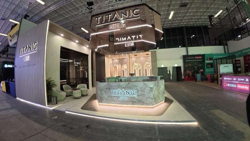 Titanic Hotels exhibition stand at ITB Berlin by Dum Event