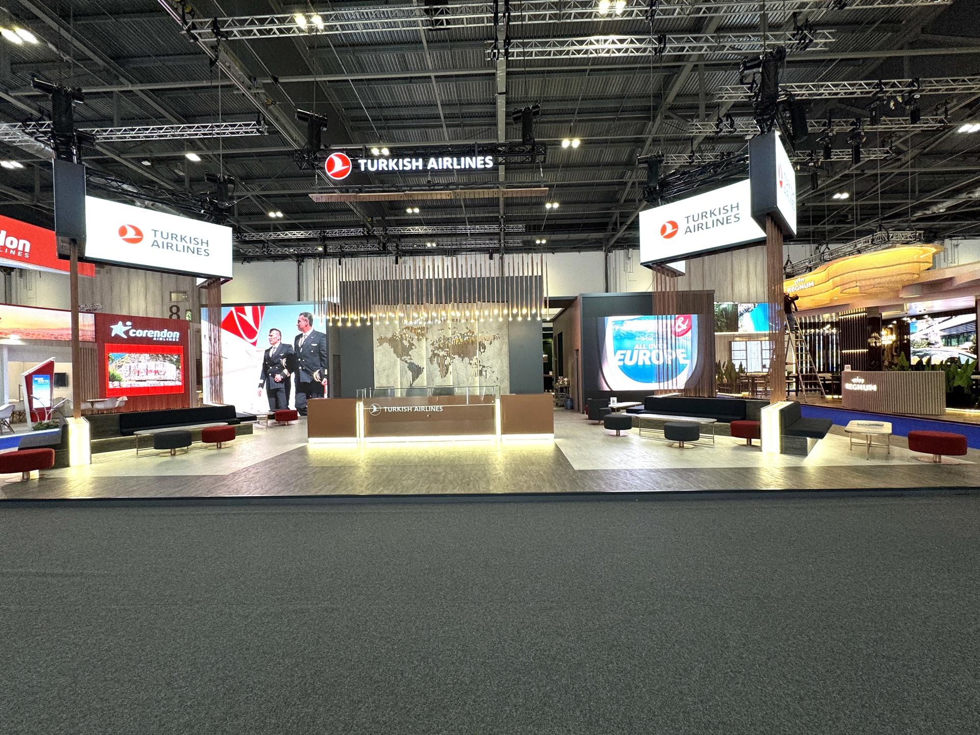 Turkish Airlines exhibition stand build video