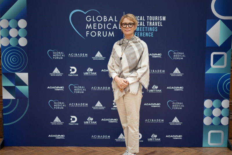 Branded press wall produced for an international healthcare conference